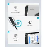 GRAUGEAR G-3501-A-10G (8 TB), Externe Festplatte Weiss