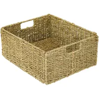 HMF Aufbewahrungskorb, Korb geflochten aus Seegras 2er Set, passend
