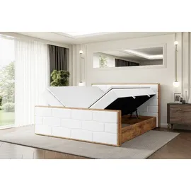 altdecor Boxbett 160 x 200 cm H3 Weiß