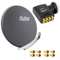 Fuba DAA 850 A Satellitenantenne Aluminium in Anthrazit HDTV