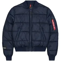 Alpha Industries Ma-1 Logo Steppjacke Ultra Navy L