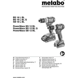 Metabo PowerMaxx BS 12 BL Q inkl. 2 x 2 Ah + Metabox 118 601045500