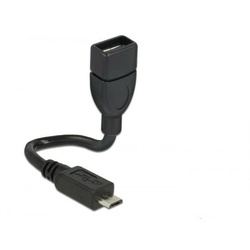 Delock Kabel USB2.0 Micro-B Stecker -></noscript> USB2.0 Typ-A Buchse OTG, 0.35m