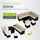 Juskys Manacor Lounge-Set schwarz/beige inkl. Abdeckung