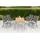Merxx Siena Set 5-tlg. Tisch 150 x 90 cm grau