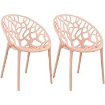 CLP Hope Gartenstuhl Sessel 59 x 59 x 80 cm rosa 2 St.