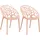 CLP Hope Gartenstuhl Sessel 59 x 59 x 80 cm rosa 2 St.
