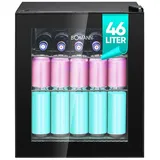 Bomann KSG 7291 Getränkekühlschrank (46 l, 530 mm hoch, Schwarz)