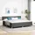 vidaXL Boxspringbett 200 x 200 cm Dunkelgrau