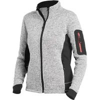 FHB Strickjacke Marieke 79596 3XL grau/schwarz