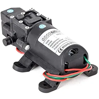 Wasserpumpe Selbstansaugende Pumpe 12V 70W 6A Hochdruckmembran Mit Gartenschlauch Anschluss selbstansaugende Pumpe für Wohnwage,Garten