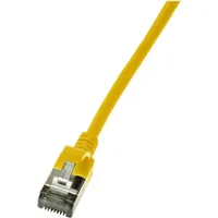 Logilink TPE Slim Patchkabel, Cat6a, U/FTP, RJ-45/RJ-45, 0.3m, gelb