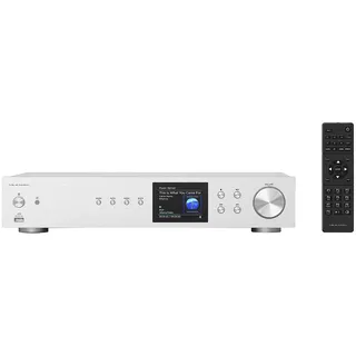 VR-Radio Internet Tuner: Digitaler WLAN-HiFi-Tuner, Internetradio, DAB+, Bluetooth, Silber (DAB+ Receiver für Stereoanlage, Digital Radio Receiver, iPhone Ladestation)