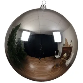 Kaemingk Weihnachtsbaumkugeln Bruchfest 14 cm 1 Stueck Silber Glanz