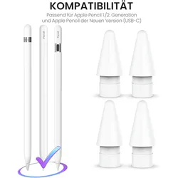 S&T Design Spitze für Apple Pencil 2. Generation und Apple Pencil 1. Generation POM Ersatzspitzen
