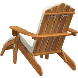 vidaXL Adirondack-Gartenstuhl mit Fußstütze 55,2 x 88,3 x 90 cm braun 1 St.
