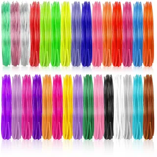 PLA 3D-Stift-Filament 150m 30 Farben 5 Meter 3D Druck Stift PLA Filament 1.75mm für 3D-Stift und 3D-Druckstift Geeignet für alle Hochtemperatur-Druckstifte