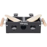 ideoon Raclette-Teelicht für 2 Personen schwarz