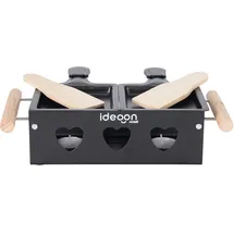 ideoon Raclette-Teelicht für 2 Personen schwarz