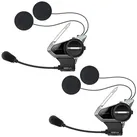 Sena Motorradhelm Sena 50S Helmkommunikationsset Sound by Harman Kardon (Doppelset) (1er Set), motorrad kommunkations set schwarz