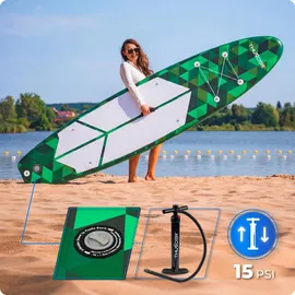 Thunder SUP Board 350 x 81 x 15 cm Grün/Schwarz