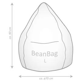 Sitting Point BeanBag Easy 70 x 90 cm blau