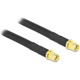 DeLock Antennenkabel SMA Stecker zu SMA Stecker 5 m Schwarz