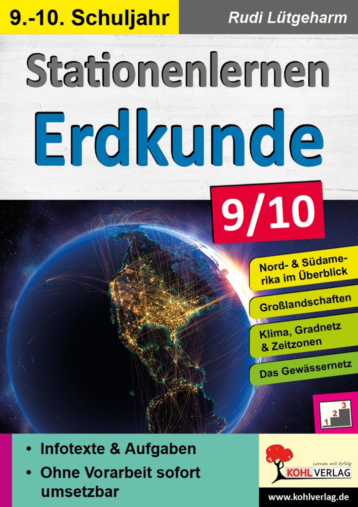 Stationenlernen Erdkunde / Stationenlernen Erdkunde / Klasse 9-10 - Rudi Lütgeharm  Kartoniert (TB)