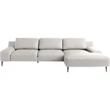 Designwerk Eckcouch Leder 3-Sitzer Weiß