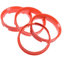 4X Zentrierringe 72,6 x 67,1 mm orange Felgen Ringe Made in Germany