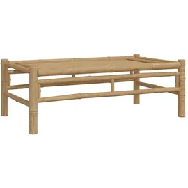 vidaXL Garten-Lounge-Set 3-tlg. Creme Bambus braun