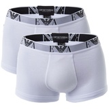 Emporio Armani Herren Shorts, - Unterwäsche, Stretch Cotton Trunks Weiß S