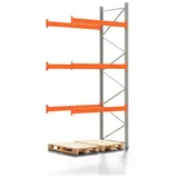 REGALWERK Palettenregal Artus - Anbauregal mit 4 Ebenen - Fachlast 3.000 kg - 4.000 x 1.900 x 1.100 mm (HxBxT) - Schwerlastregal