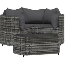 vidaXL Modell 16 Loungeset grau