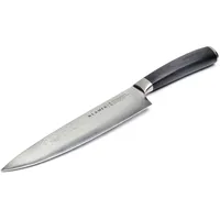 Klamer Damastmesser Chefmesser 20 cm Schwarz
