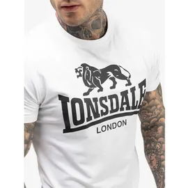 Lonsdale Mair Kurzarm-set - White / Black - 3XL