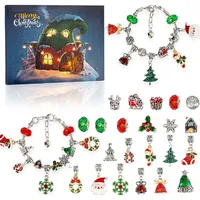 Schmuck-Adventskalender 2025, 22 Türchen zur Schmuckherstellung, DIY Weihnachts-Adventskalender Armbänder Set - ADVENTBRACE