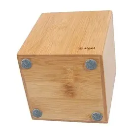 Sigel Stiftehalter Eyestyle braun Bambus 9,2 x 9,2 x 10,6 cm