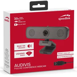 Speedlink Audivis Full HD Webcam Schwarz