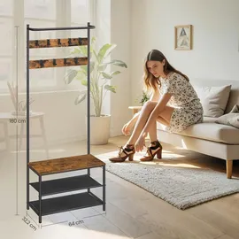 VASAGLE Garderobenständer HSR411B01 Braun