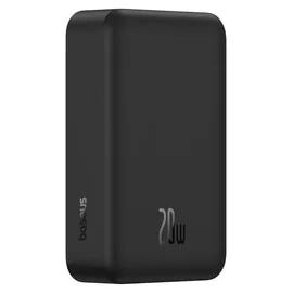Baseus EnerFill FM41 Ultra-Mini Magnetic Power Bank 20W 20000mAh Black 20000 mAh Kabellose Aufladung USB-C Schwarz Baseus - Schwarz