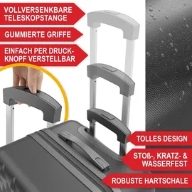 onbest Kofferset 4-teilig Schwarz