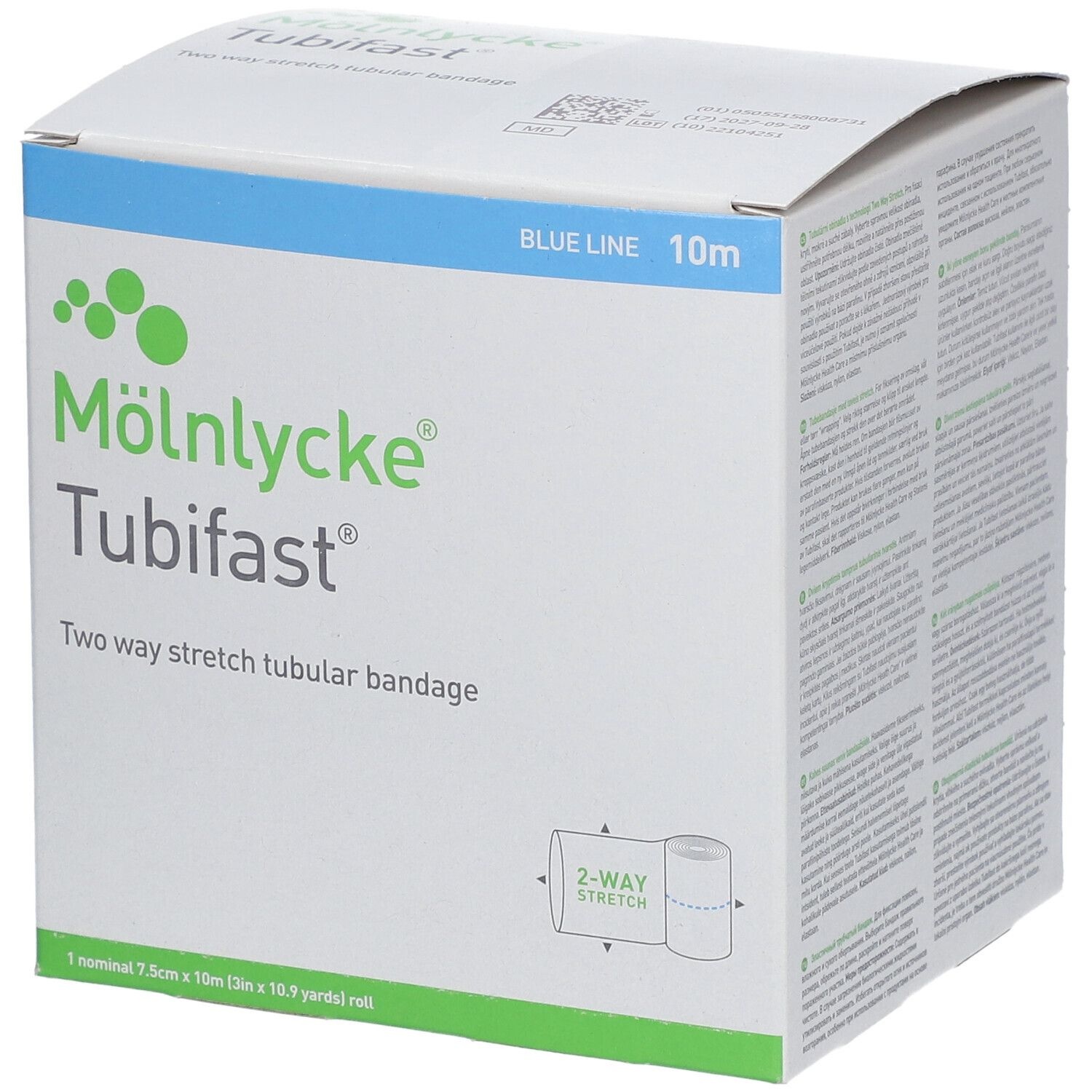 Tubifast® avec la Technologie 2-Way Stretch 7,5 cm x 10 m Bleu 10 m bandage(s)