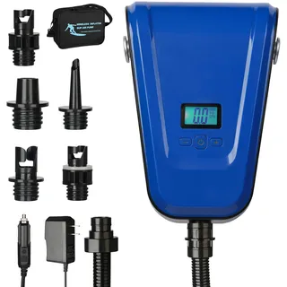 Tonsim Sup Pumpe Elektrisch – 20 PSI Hochdruck elektrische Luftpumpe sup 12V DC 110W mit Auto-Stopp für Aufblasbare Stand Up Paddle Boards, Kajaks, Boote, Zelte, Matratzen