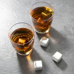 Haushalt International Edelstahl Whisky Kühlsteine Set