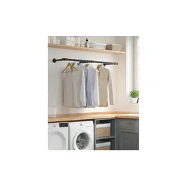 Songmics Wandgarderobe 170 x 7 cm Schwarz