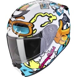 Scorpion Exo-JNR Air Fun Kinder Helm, wit-blauw-geel, M Voorkinderen