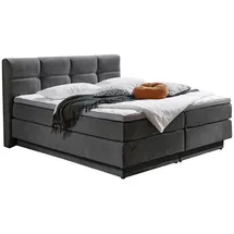 Roller Boxspringbett 160 x 200 cm H2/H3 Grau