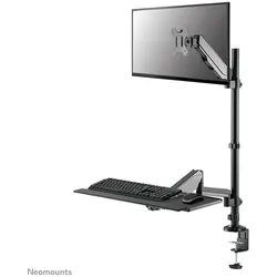 Neomounts DS90-325BL1 höhenverstellbarer, tischmontierter Arbeitsplatz für 17-32" Bildschirme, Tastatur und Maus - Schwarz
