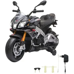 Elektro-Kindermotorrad JAMARA "Ride-on Aprilia Tuono V4 1100RR", schwarz, Elektro-Kinderfahrzeuge, KinderB:53cm H:70cm T:108cm, B:53cm H:70cm T:108cm